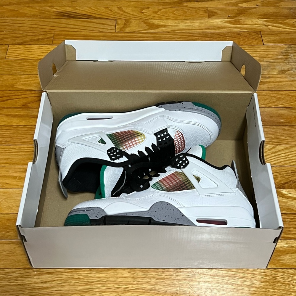 Jordan 4 Rasta/Lucid Green - sz 8.5 Wmns